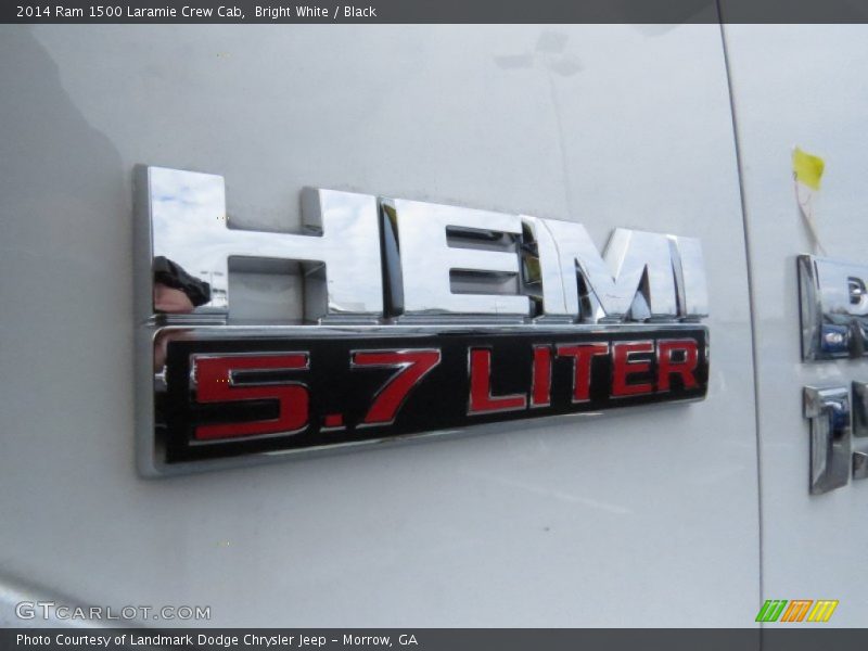Bright White / Black 2014 Ram 1500 Laramie Crew Cab