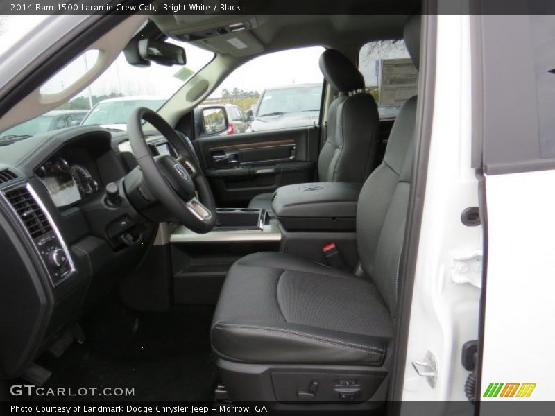 Bright White / Black 2014 Ram 1500 Laramie Crew Cab