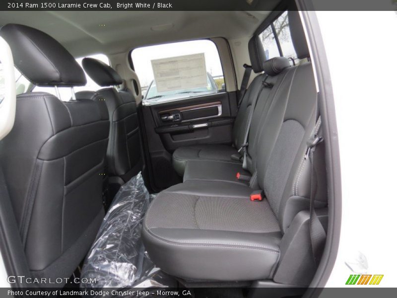 Bright White / Black 2014 Ram 1500 Laramie Crew Cab