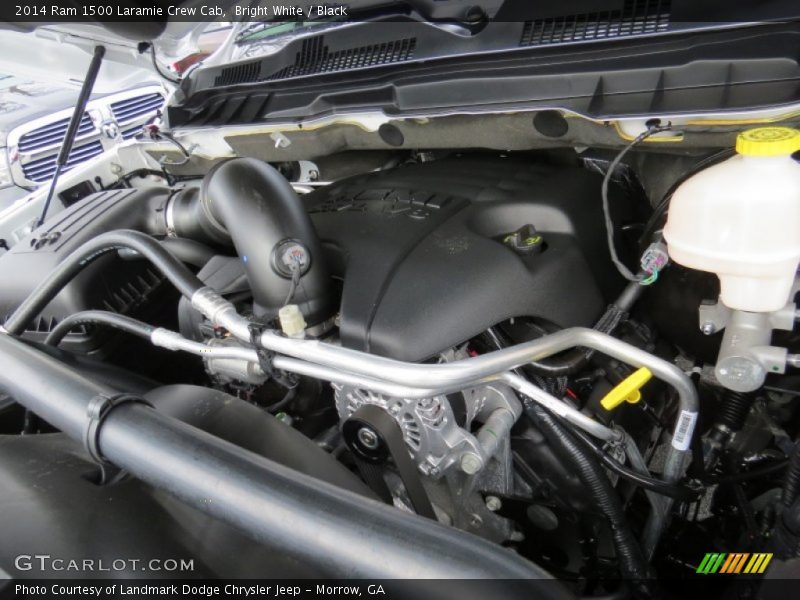 Bright White / Black 2014 Ram 1500 Laramie Crew Cab
