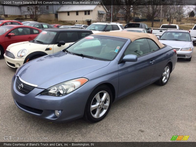 Cosmic Blue Metallic / Ivory 2006 Toyota Solara SLE V6 Convertible