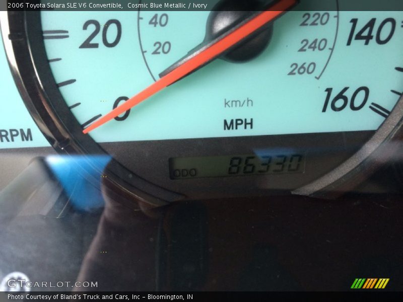 Cosmic Blue Metallic / Ivory 2006 Toyota Solara SLE V6 Convertible