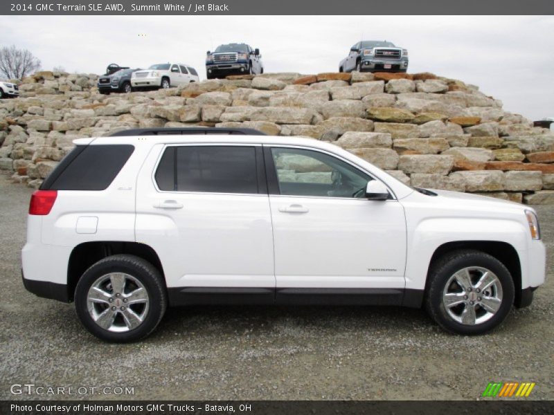 Summit White / Jet Black 2014 GMC Terrain SLE AWD