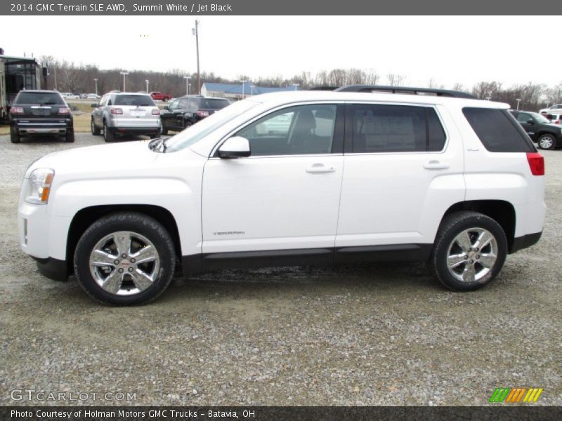 Summit White / Jet Black 2014 GMC Terrain SLE AWD