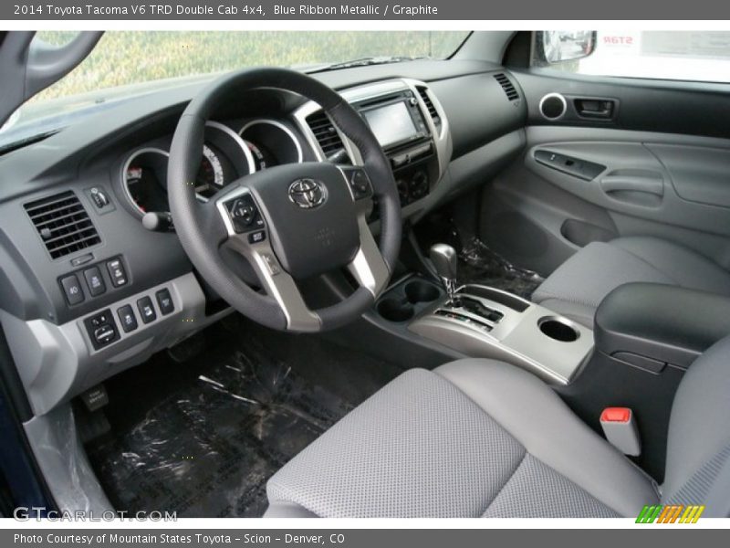Blue Ribbon Metallic / Graphite 2014 Toyota Tacoma V6 TRD Double Cab 4x4