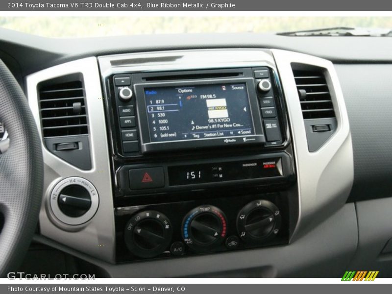 Blue Ribbon Metallic / Graphite 2014 Toyota Tacoma V6 TRD Double Cab 4x4