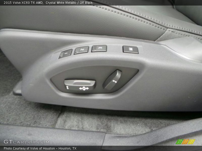 Crystal White Metallic / Off Black 2015 Volvo XC60 T6 AWD