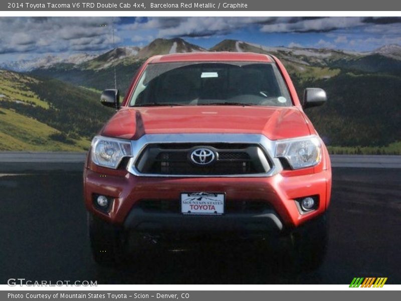 Barcelona Red Metallic / Graphite 2014 Toyota Tacoma V6 TRD Double Cab 4x4