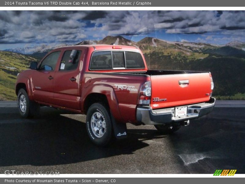 Barcelona Red Metallic / Graphite 2014 Toyota Tacoma V6 TRD Double Cab 4x4