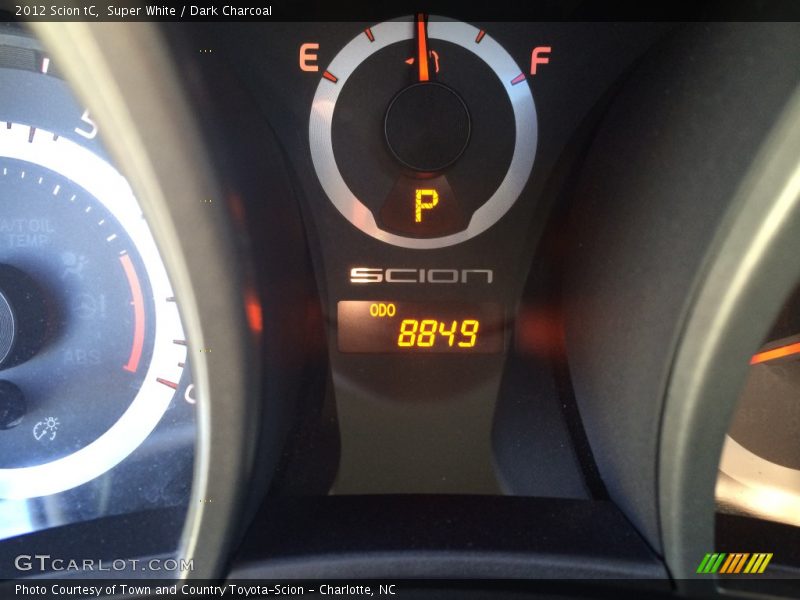 Super White / Dark Charcoal 2012 Scion tC