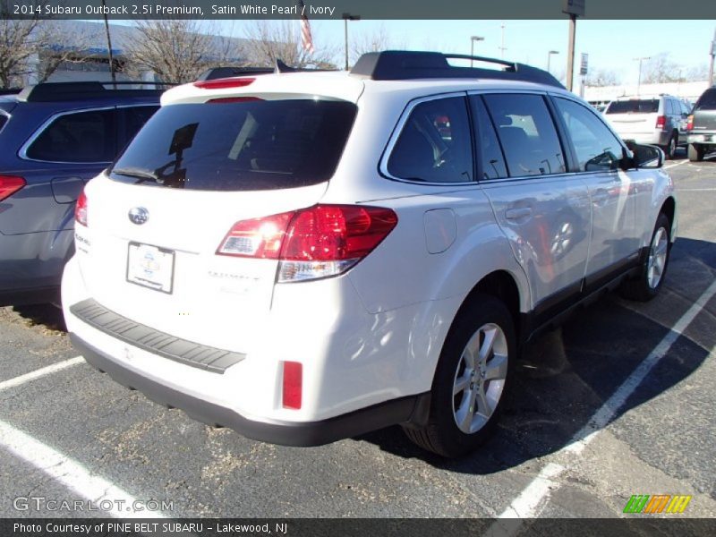 Satin White Pearl / Ivory 2014 Subaru Outback 2.5i Premium