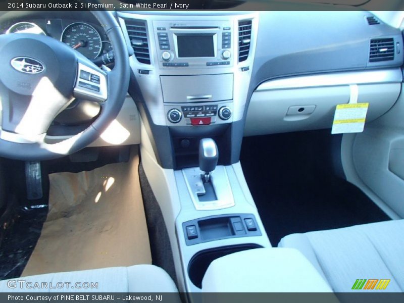 Satin White Pearl / Ivory 2014 Subaru Outback 2.5i Premium
