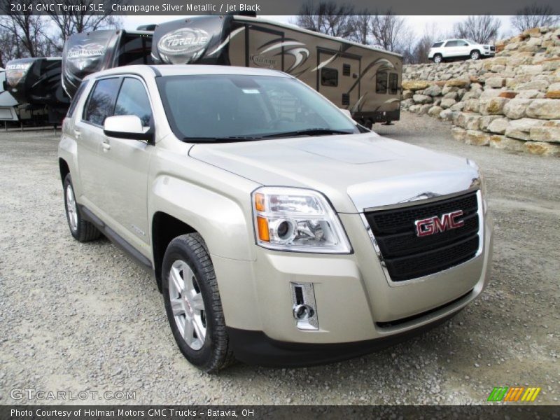Champagne Silver Metallic / Jet Black 2014 GMC Terrain SLE