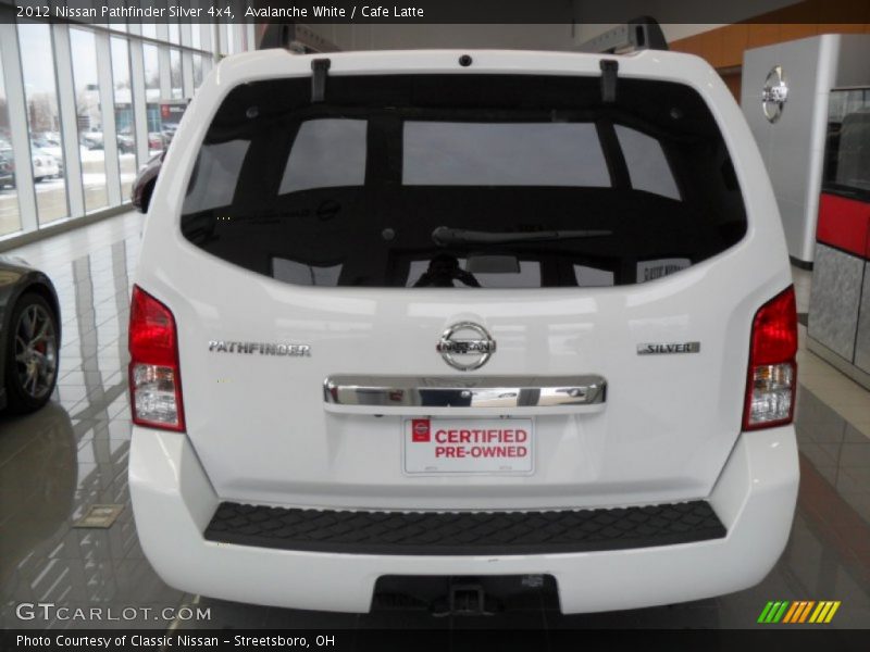 Avalanche White / Cafe Latte 2012 Nissan Pathfinder Silver 4x4