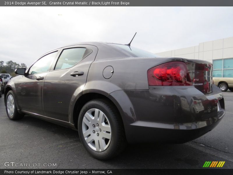 Granite Crystal Metallic / Black/Light Frost Beige 2014 Dodge Avenger SE