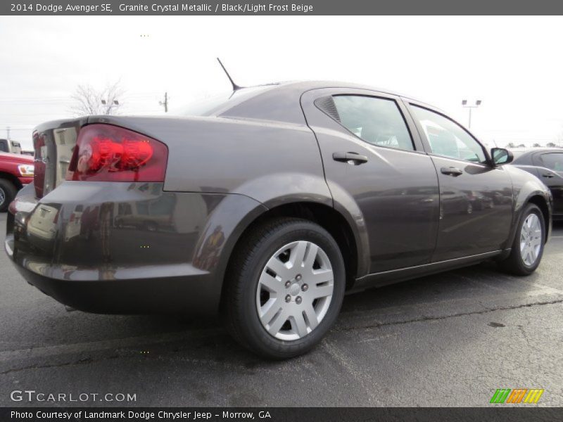 Granite Crystal Metallic / Black/Light Frost Beige 2014 Dodge Avenger SE