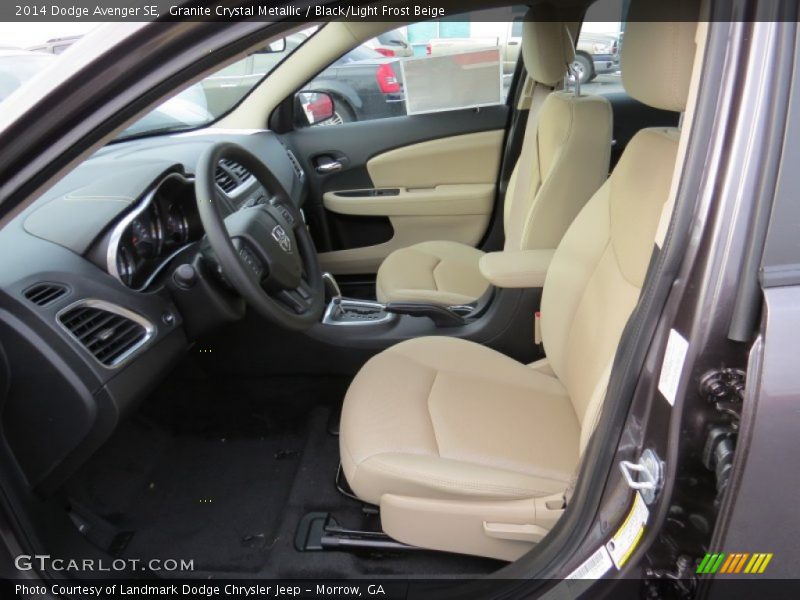 Granite Crystal Metallic / Black/Light Frost Beige 2014 Dodge Avenger SE
