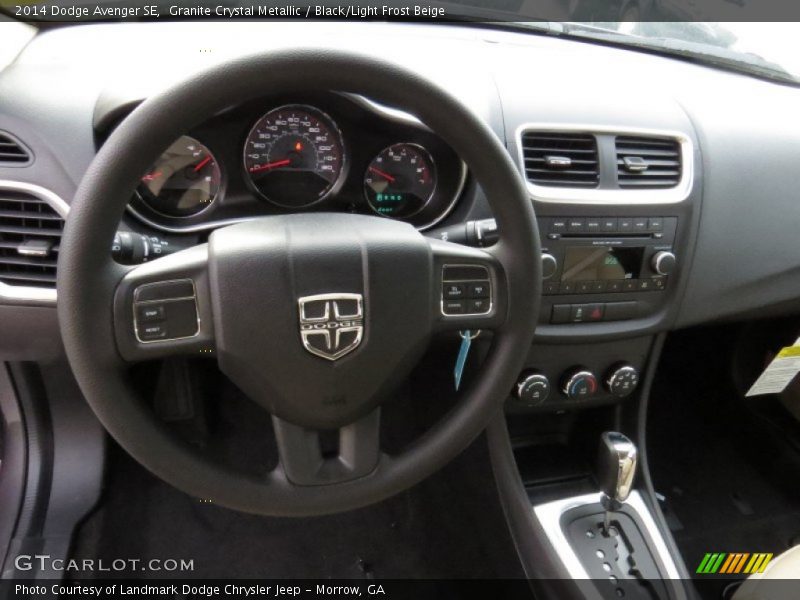 Granite Crystal Metallic / Black/Light Frost Beige 2014 Dodge Avenger SE