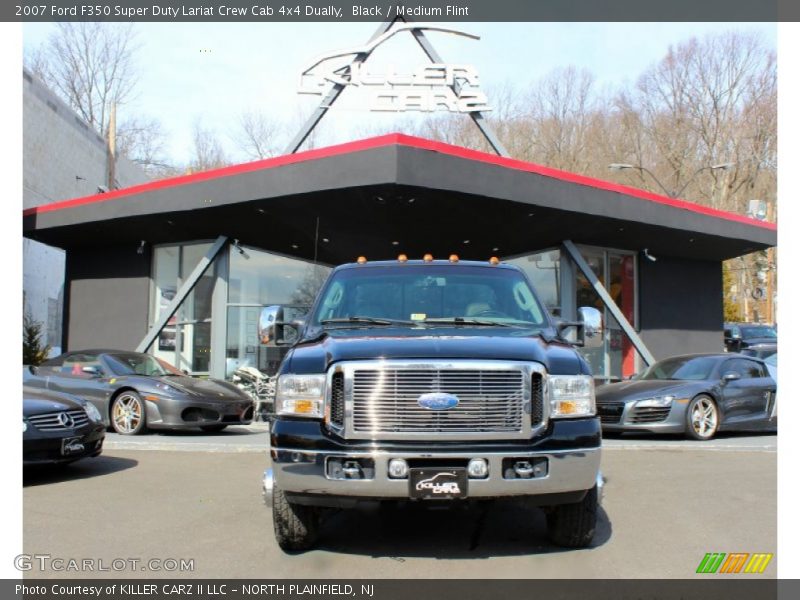 Black / Medium Flint 2007 Ford F350 Super Duty Lariat Crew Cab 4x4 Dually
