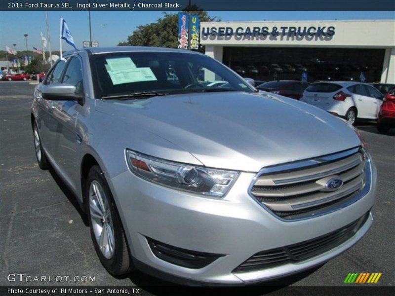 Ingot Silver Metallic / Charcoal Black 2013 Ford Taurus SEL