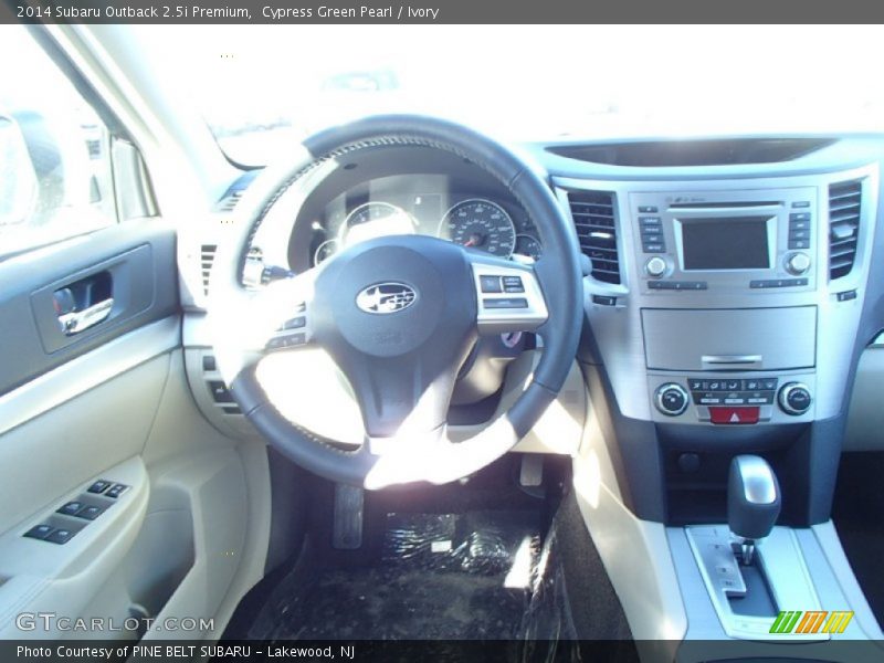 Cypress Green Pearl / Ivory 2014 Subaru Outback 2.5i Premium