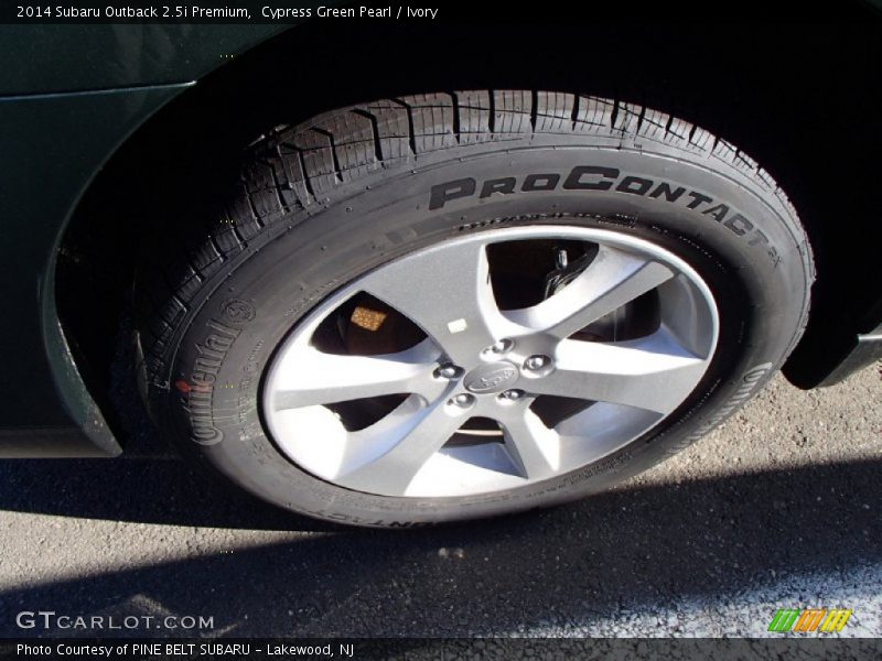 Cypress Green Pearl / Ivory 2014 Subaru Outback 2.5i Premium