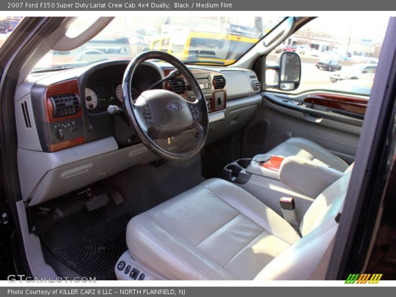 Black / Medium Flint 2007 Ford F350 Super Duty Lariat Crew Cab 4x4 Dually