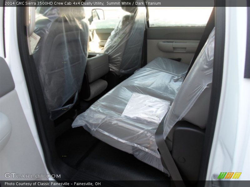 Summit White / Dark Titanium 2014 GMC Sierra 3500HD Crew Cab 4x4 Dually Utility