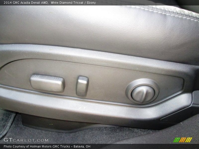 White Diamond Tricoat / Ebony 2014 GMC Acadia Denali AWD