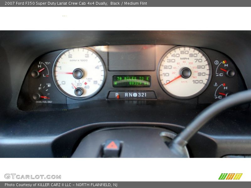 Black / Medium Flint 2007 Ford F350 Super Duty Lariat Crew Cab 4x4 Dually