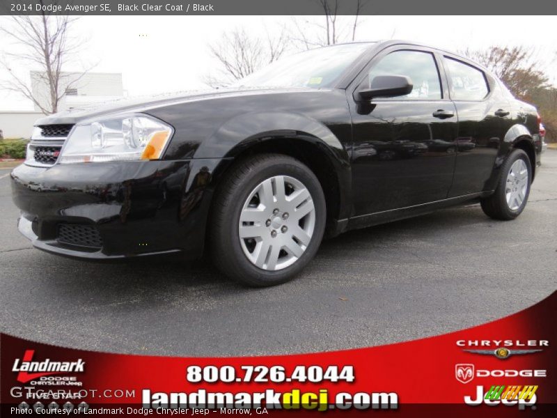 Black Clear Coat / Black 2014 Dodge Avenger SE