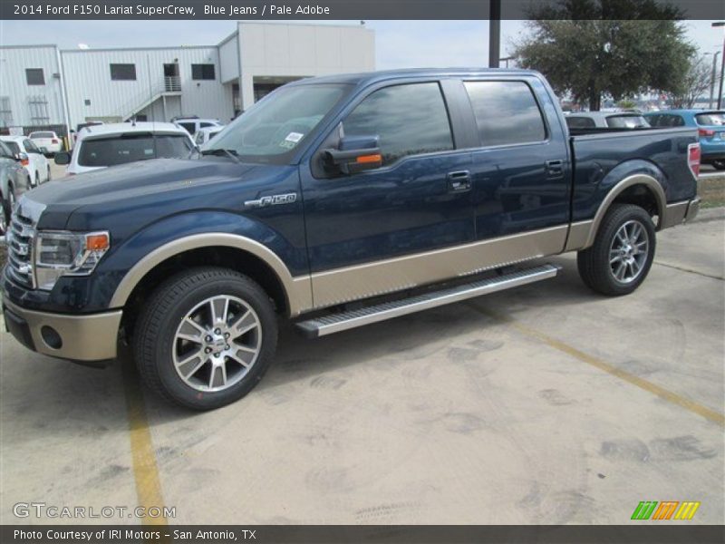 Blue Jeans / Pale Adobe 2014 Ford F150 Lariat SuperCrew