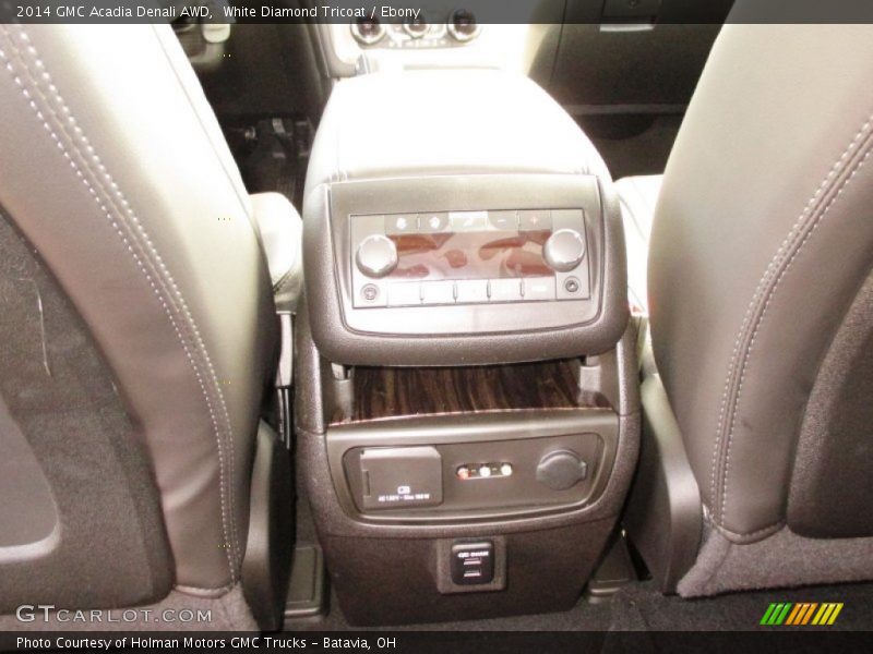 White Diamond Tricoat / Ebony 2014 GMC Acadia Denali AWD