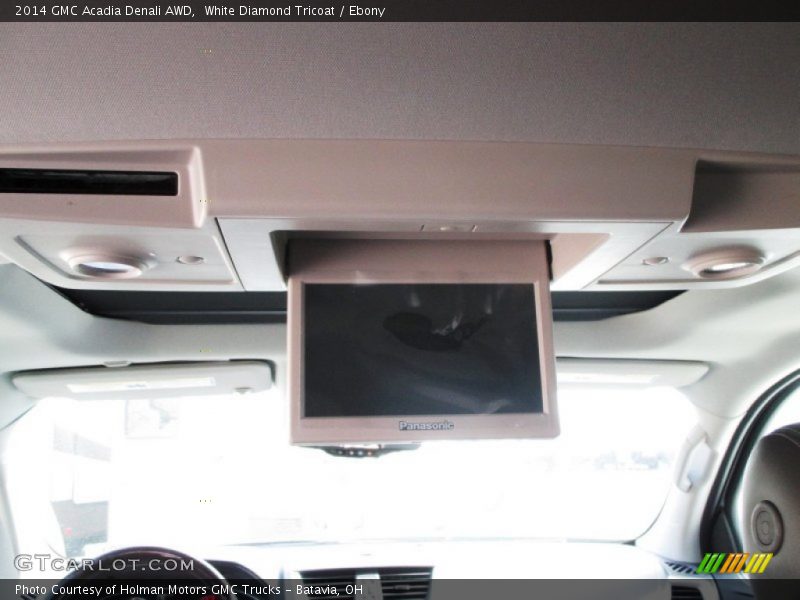 White Diamond Tricoat / Ebony 2014 GMC Acadia Denali AWD
