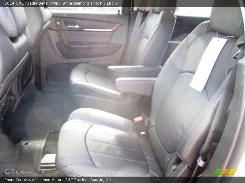 White Diamond Tricoat / Ebony 2014 GMC Acadia Denali AWD