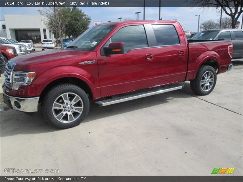 Ruby Red / Pale Adobe 2014 Ford F150 Lariat SuperCrew