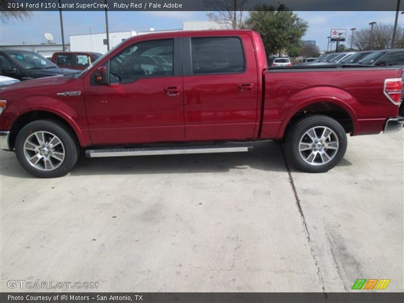 Ruby Red / Pale Adobe 2014 Ford F150 Lariat SuperCrew