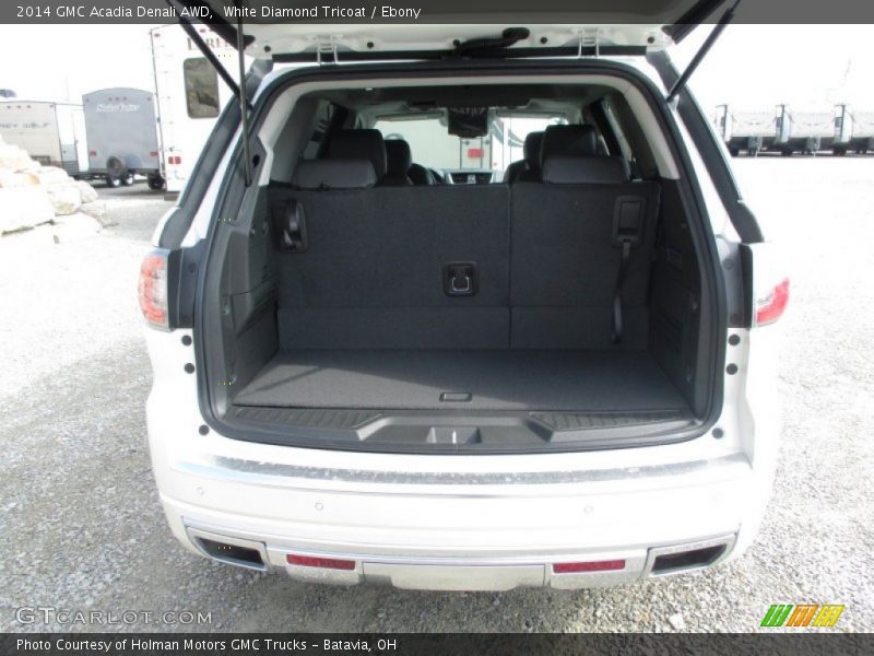 White Diamond Tricoat / Ebony 2014 GMC Acadia Denali AWD