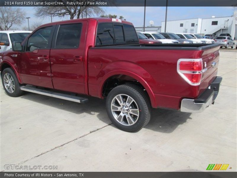 Ruby Red / Pale Adobe 2014 Ford F150 Lariat SuperCrew