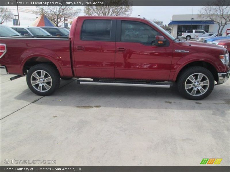 Ruby Red / Pale Adobe 2014 Ford F150 Lariat SuperCrew