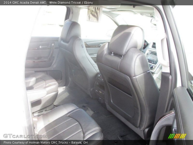 White Diamond Tricoat / Ebony 2014 GMC Acadia Denali AWD