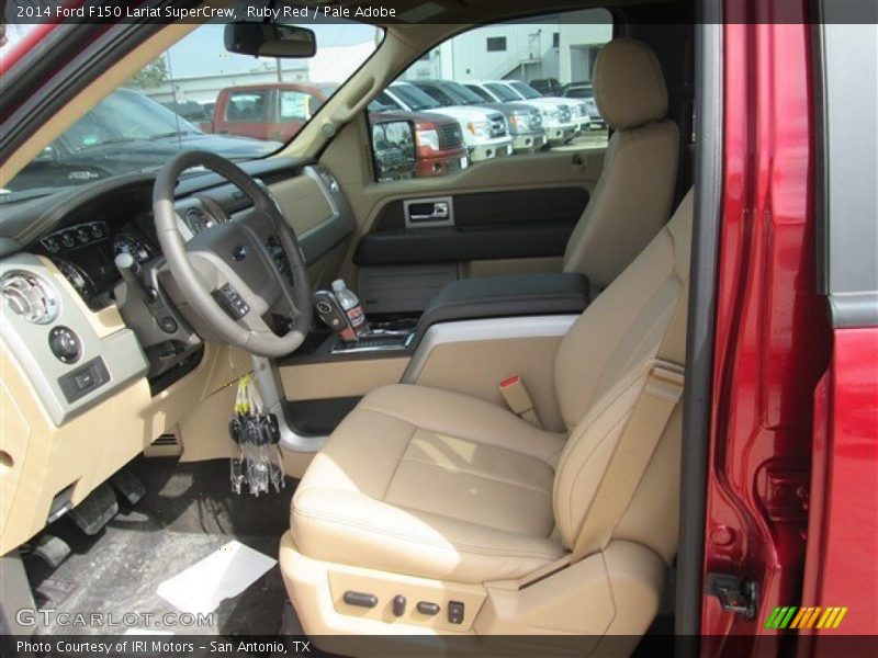 Ruby Red / Pale Adobe 2014 Ford F150 Lariat SuperCrew