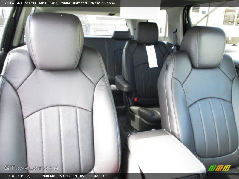 White Diamond Tricoat / Ebony 2014 GMC Acadia Denali AWD