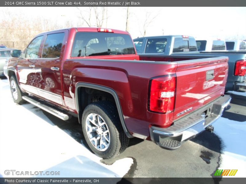 Sonoma Red Metallic / Jet Black 2014 GMC Sierra 1500 SLT Crew Cab 4x4