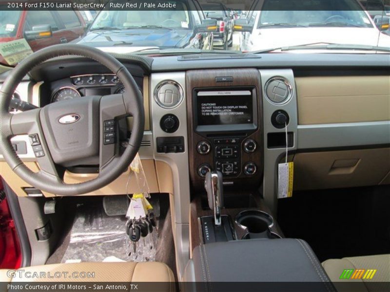 Ruby Red / Pale Adobe 2014 Ford F150 Lariat SuperCrew
