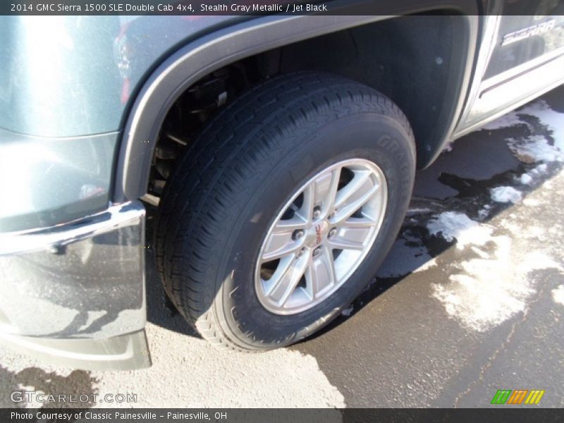Stealth Gray Metallic / Jet Black 2014 GMC Sierra 1500 SLE Double Cab 4x4