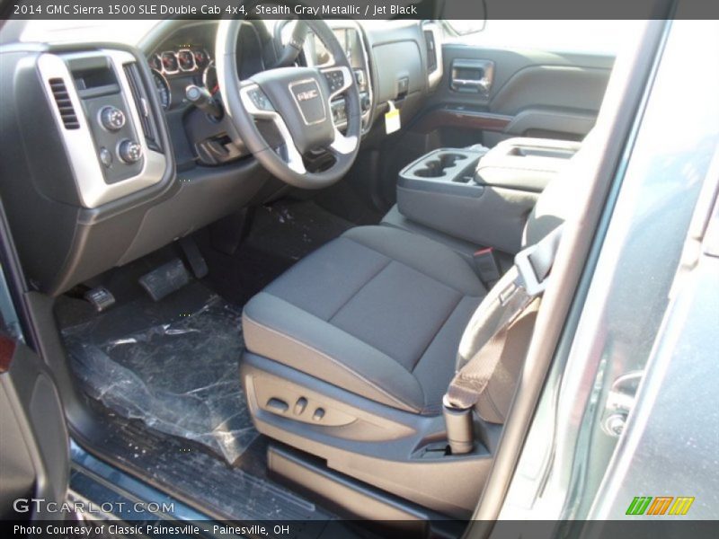 Stealth Gray Metallic / Jet Black 2014 GMC Sierra 1500 SLE Double Cab 4x4