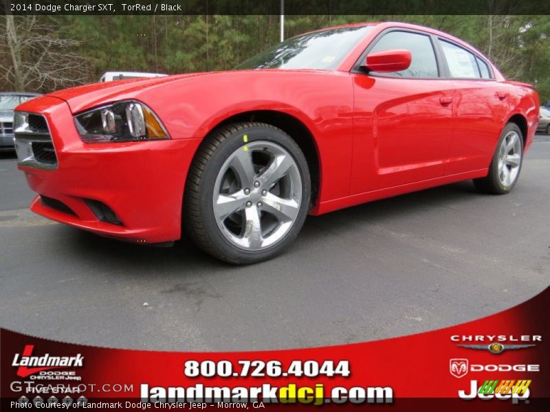 TorRed / Black 2014 Dodge Charger SXT