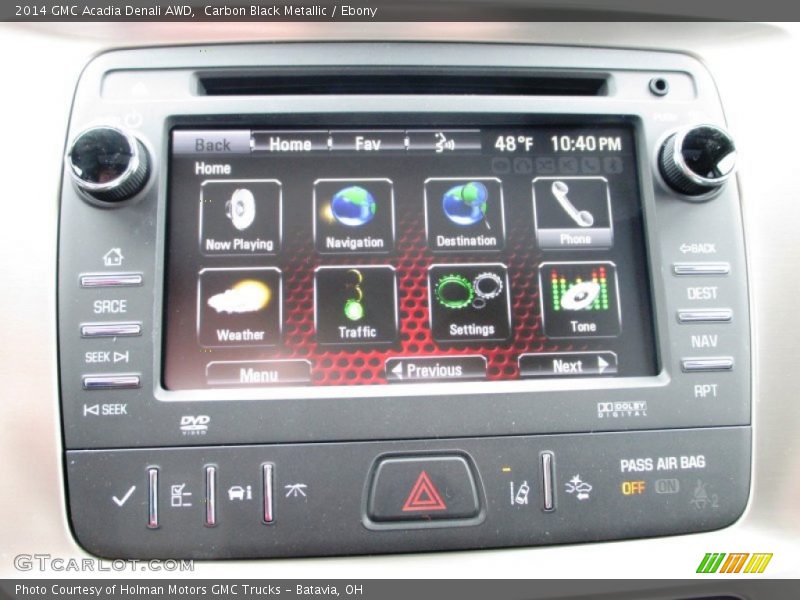 Carbon Black Metallic / Ebony 2014 GMC Acadia Denali AWD