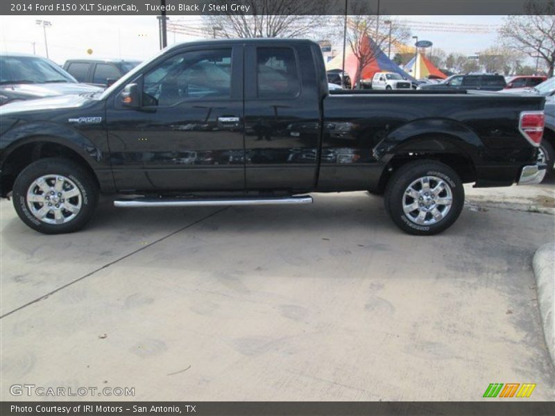 Tuxedo Black / Steel Grey 2014 Ford F150 XLT SuperCab
